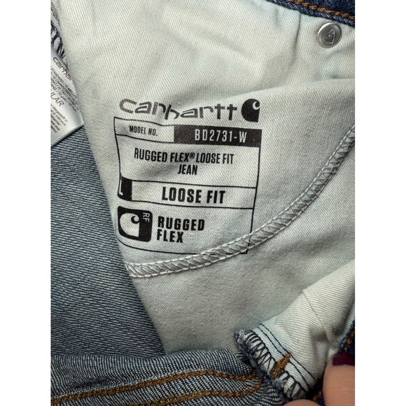 Carhartt Rugged Flex Loose Fit Jean Womens 10 Regular Workwear Grunge Outdoor - Picture 7 of 11